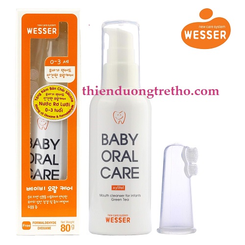 Nước rơ lưỡi vệ sinh răng miệng Wesser cho bé  - 80g
