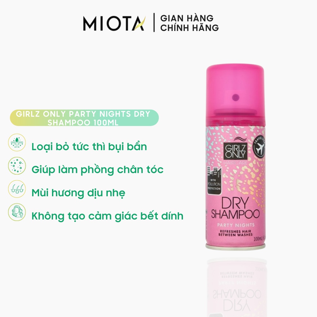 Dầu Gội Khô Girlz Only Party Nights 100ml