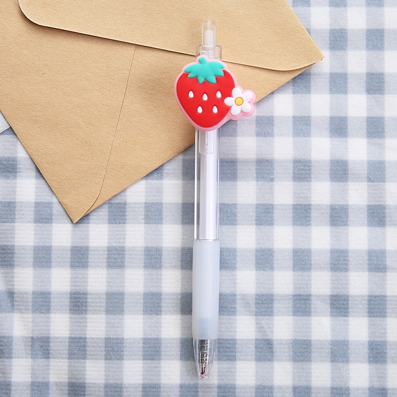 Set 5 Bút Mực Gel Ngòi 0.5mm In Họa Tiết Hoạt Hình Dễ Thương Cho Học Sinh / Văn Phòng