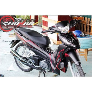 Tem trùm wave RSX đen chỉ đỏ