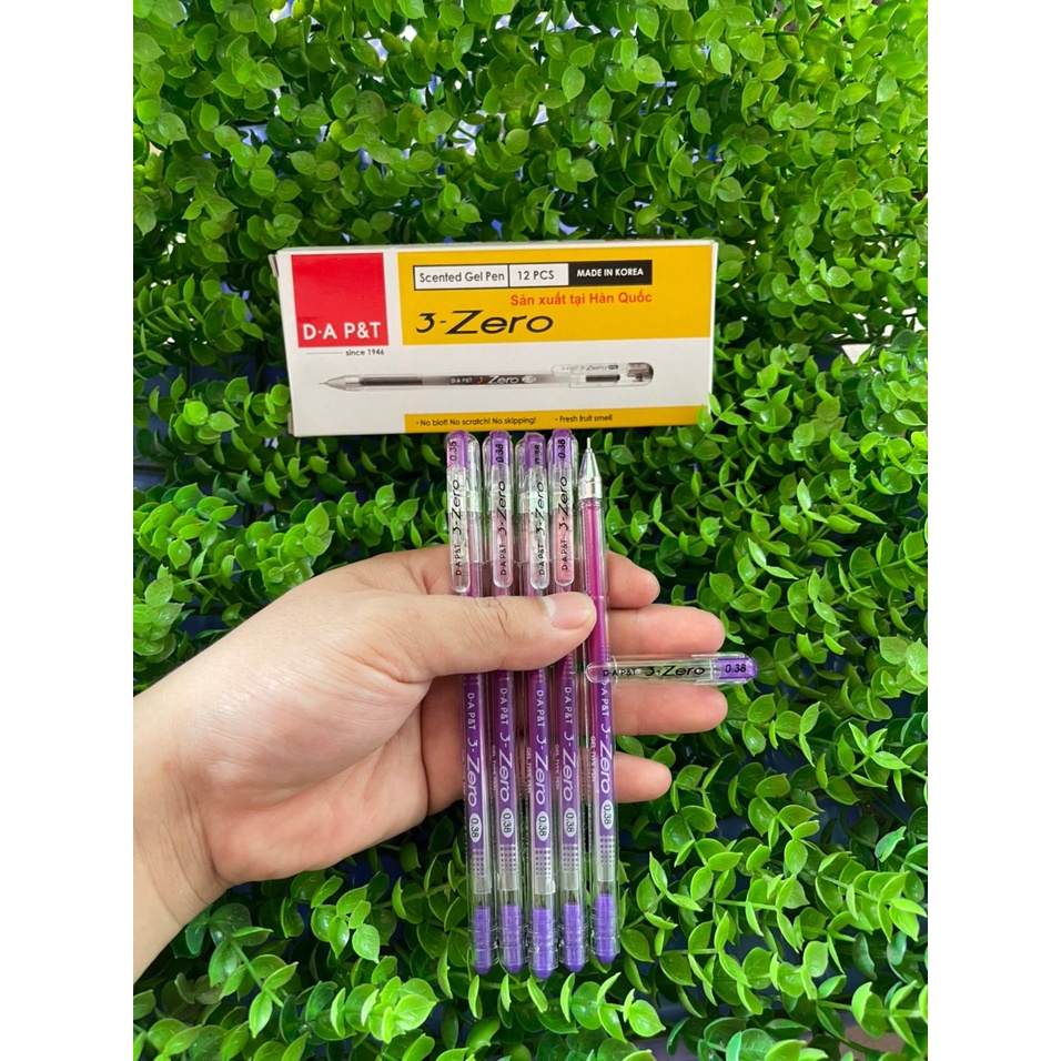Bút Zero - Bút bi gel Zero Xanh Đen Đỏ Tím không lem, khô mực nhanh