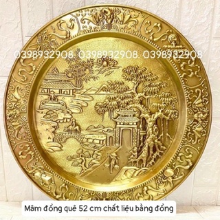 MÂM ĐỒNG QUÊ KÍCH THƯỚC 53 cm. CHẤT LIỆU BẰNG ĐỒNG 100%