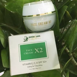 Kem Dưỡng Da Mặt Ban Đêm Face Cream X2 QUYÊN LARA 30ml, Hạn chế mụn cám, đầu đen Dưỡng da trắng hồng Hàng Chính Hãng