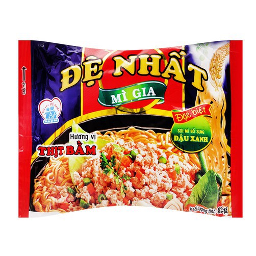 MÌ ĐỆ NHẤT THỊT BẰM/ TÔM CHUA CAY 82G