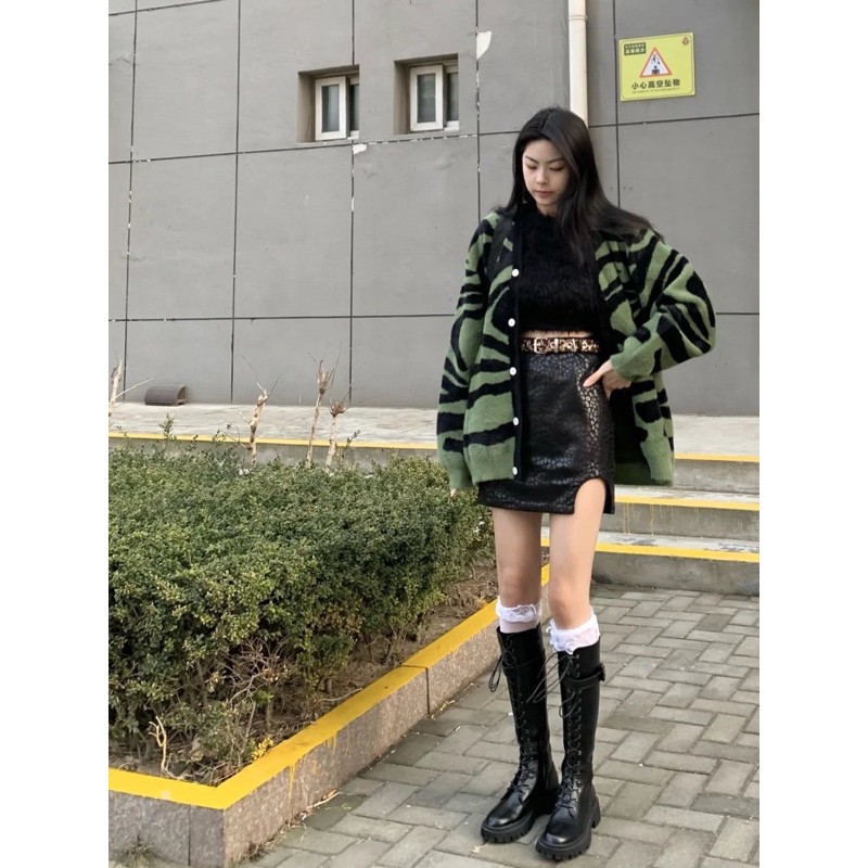 [ORDER TAOBAO] CARDIGAN VẰN XANH LÁ HOTTREND | BigBuy360 - bigbuy360.vn