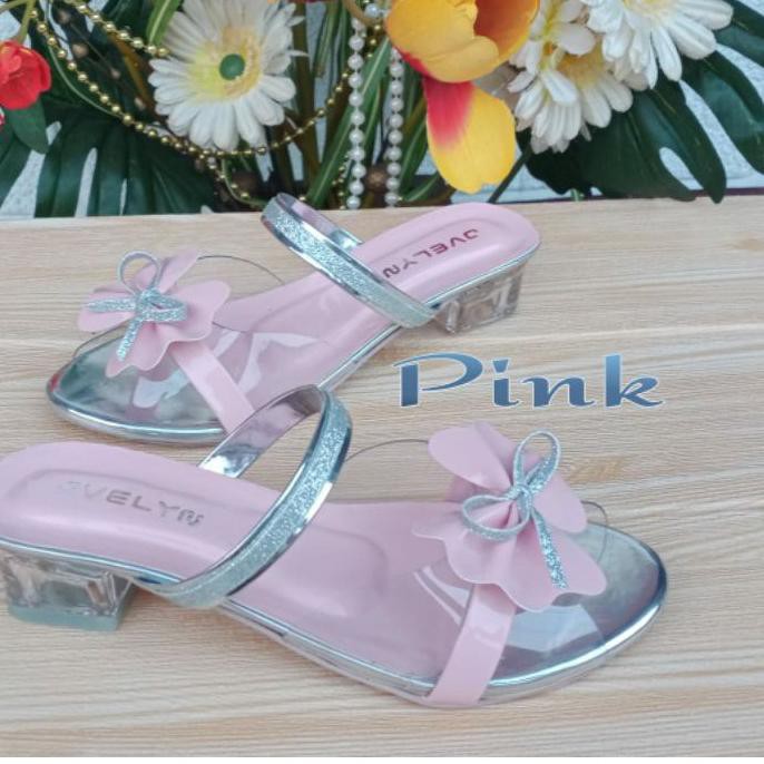 Giày Sandal Đế Thủy Tinh Họa Tiết Bướm Đáng Yêu Cho Bé Gái