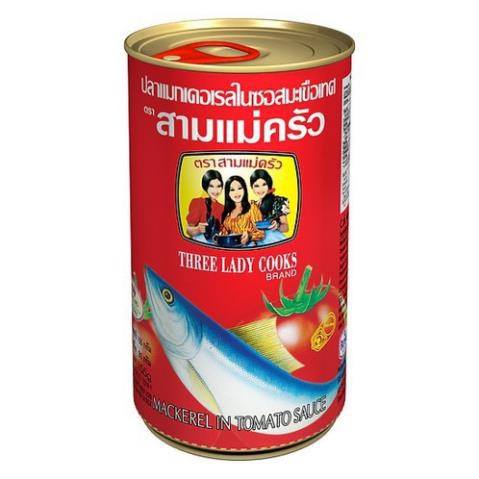 CÁ NỤC SỐT CÀ 3 CÔ GÁI HỘP 155G