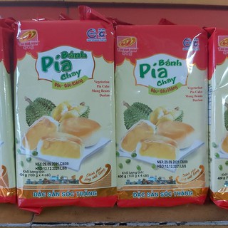 Bánh Pía chay nhân đậu xanh - sầu riêng - 400gr
