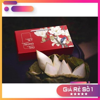 Hộp 2 bánh trung thu 125-250g mẫu hoa mộc lan