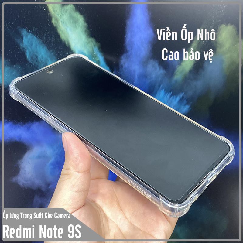Ốp lưng cho Xiaomi Redmi Note 9S - Redmi Note 9 Pro TPU Trong Suốt Che Cam