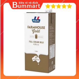 SỮA TƯƠI TIỆT TRÙNG NGUYÊN KEM  PAULS FAMHOUSE GOLD 4,5% BÉO AUSTRALIA