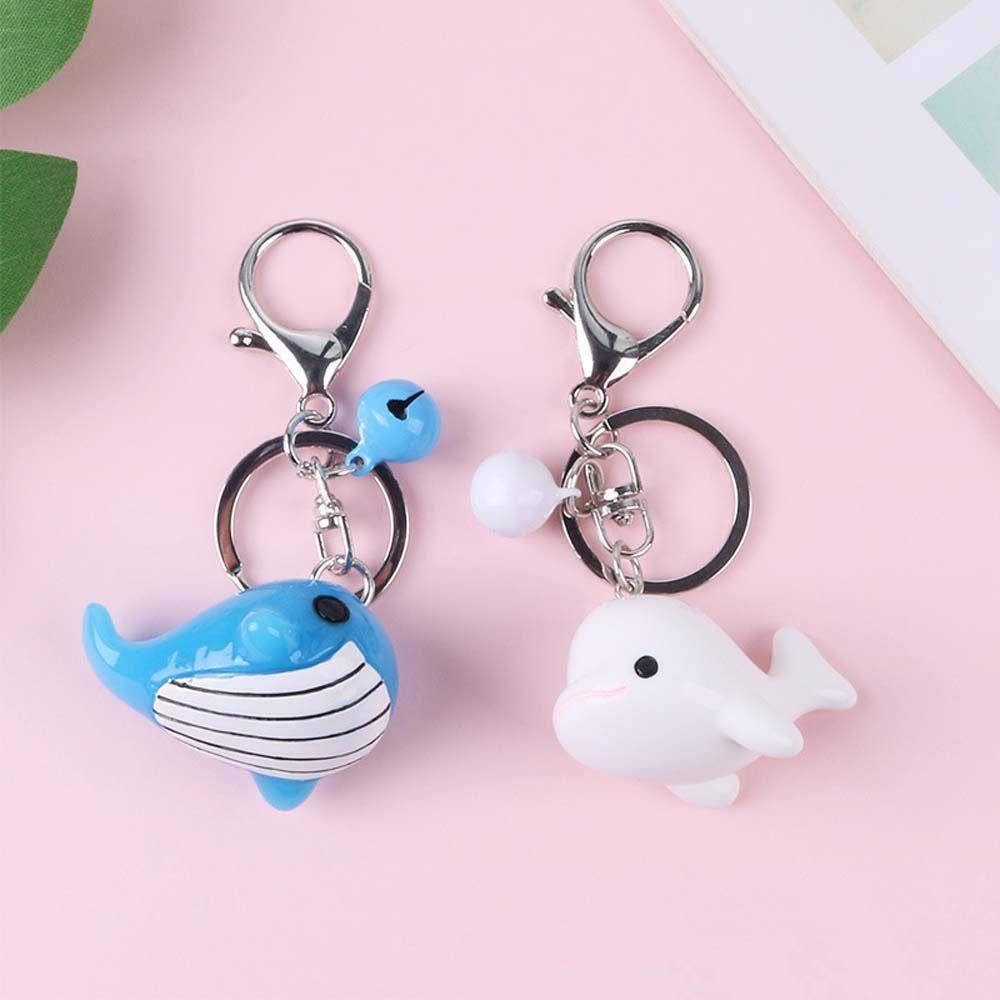 Móc Khóa Hình Cá Voi Xanh Ba Chiều Thời Trang Cho Cặp Đôi