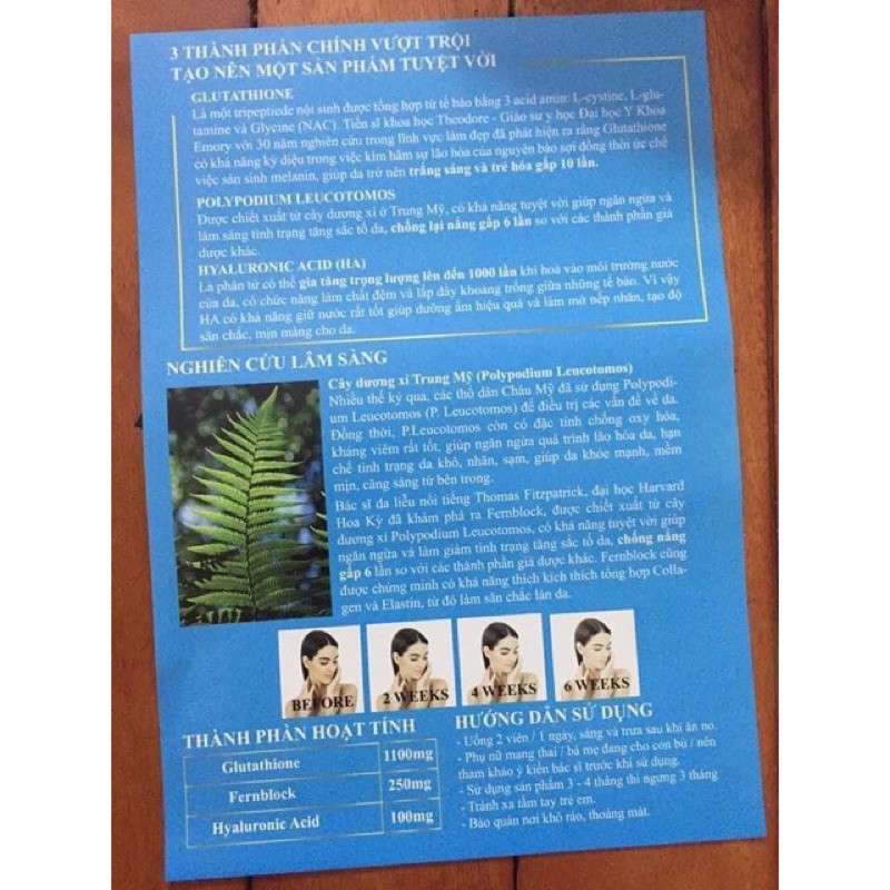 (CHÍNH HÃNG ) Viên uống chống nắng MIRACLE hộp 60 viên | BigBuy360 - bigbuy360.vn