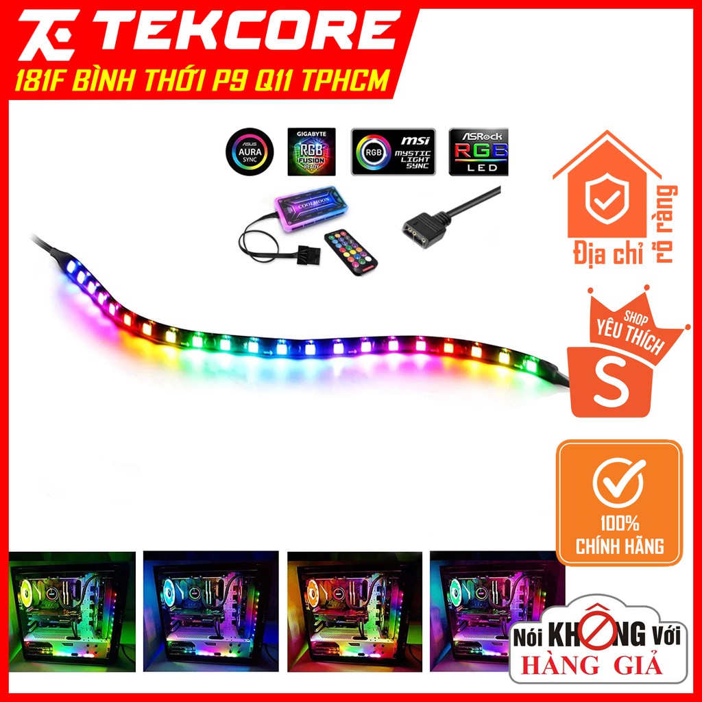 Dây led Digital A-RGB 50cm đồng bộ mainboard, hub fan RGB