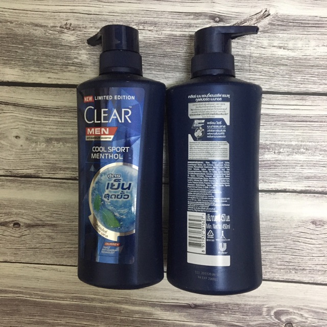 Dầu gội SẠCH GÀU CLEAR men BẠC HÀ MÁT LẠNH Thái Lan 450ml