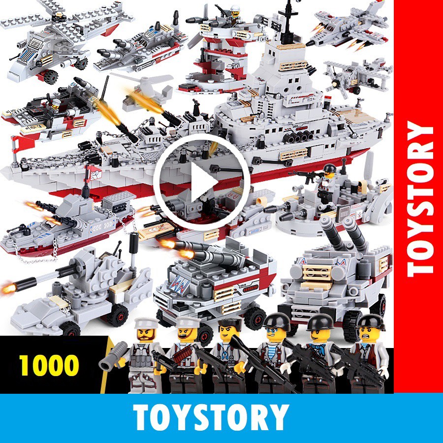 [ToyStory] Bộ Đồ Chơi Xếp Hình LEGO 1000 Mảnh Ghép Chiến Hạm Thuyền Tàu - Bé Phát Triển Tư Duy Thông Minh Cho Trẻ Em