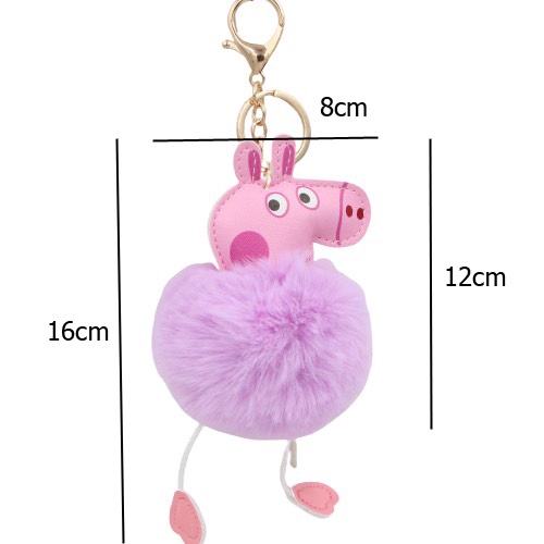 Móc Khoá Peppa Pig Kute, Móc Khoá Keychain Peppa Pig Dễ Thương