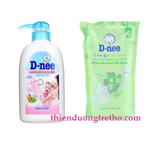 Nước rửa bình sữa Dnee Dạng Túi 600ml (Chính hãng có tem Công ty Đại Thịnh)