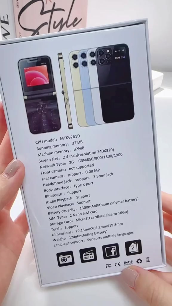 Điện Thoại I15 Pro Bàn Phím Nắp Gập - 2 Sim, Cực Đẹp Sang - Xịn - Mịn. Mới Nguyên Hộp | BigBuy360 - bigbuy360.vn