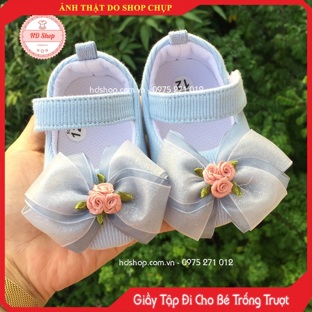 Giầy Tập Đi Cho Bé ⚡Hàng Thiết Kế⚡ Giầy Tập Đi Cho Bé Gái 3 đến 15 Tháng tuổi