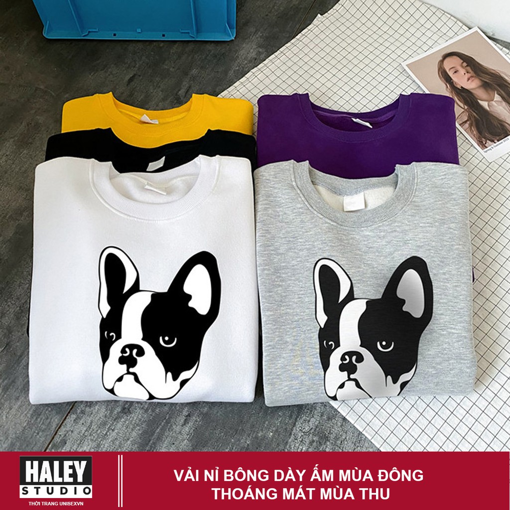 Áo Sweater BullDog đủ màu Unisex phong cách Hàn Quốc cá tính, Chất Nỉ Dày Dặn Ấm Áp mã HD97 - Quà tặng ngẫu nhiên | BigBuy360 - bigbuy360.vn