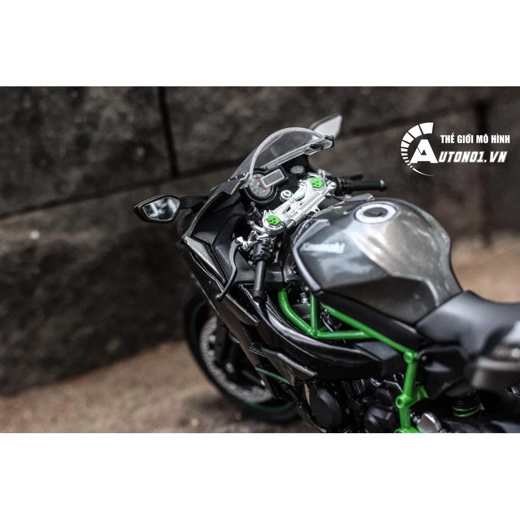 MÔ HÌNH KAWASAKI NINJA H2 BLACK 1:12 AUTOMAXX 5760