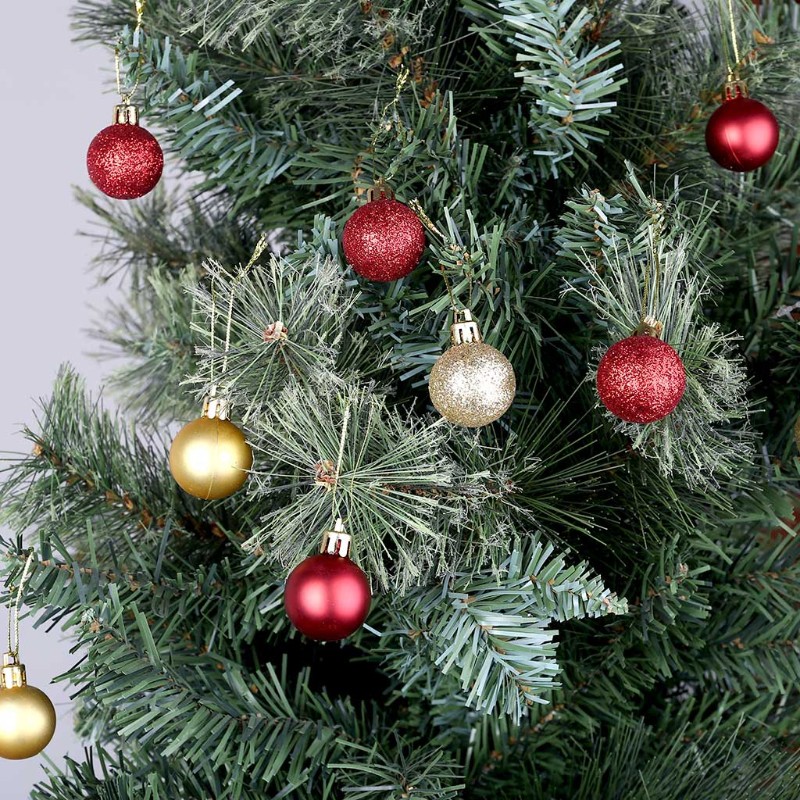 Set 24 Quả Châu 3cm Trang Trí Cây Thông Noel