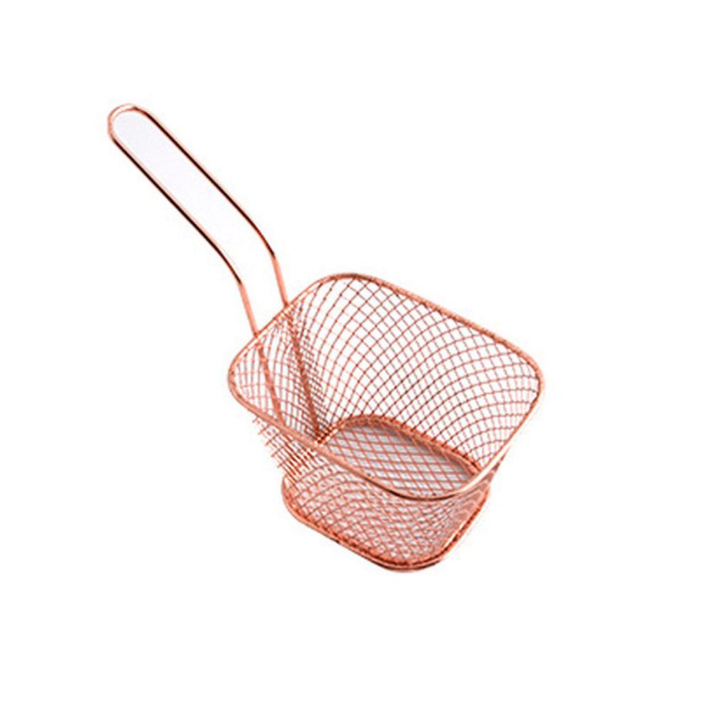 Rổ Chiên Khoai Tây Hình Vuông Bằng Dây Lưới