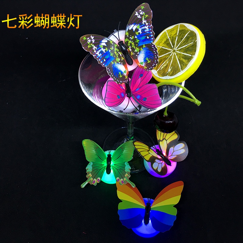 Bộ Đèn Lồng Hoa sashimi Nhấp Nháy Đầy Màu Sắc Chống Nước Sáng Tạo Trang Trí Nhà Hàng Khách Sạn