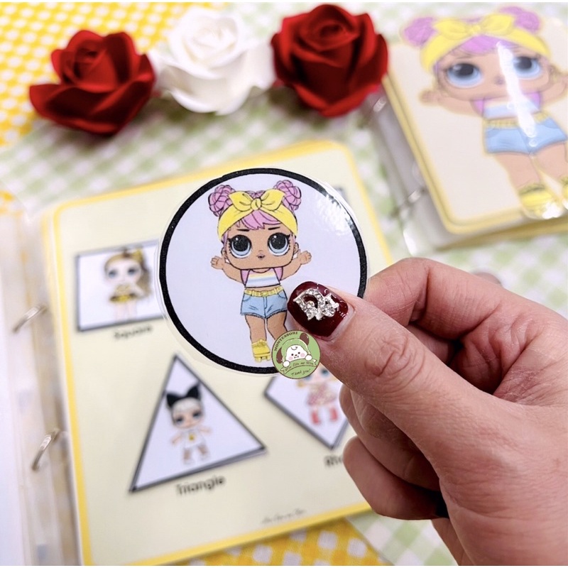 - Bộ tổng hợp bóc dán Lol Suprise, học liệu bóc dán thông minh vận động trí não, phát triển tư duy
