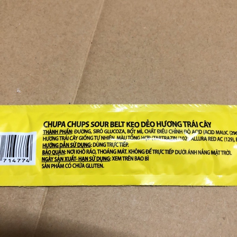 [1 Mét][55g] Dây Kẹo Dẻo Bảy Sắc Cầu Vồng Chupachups Soul Belt