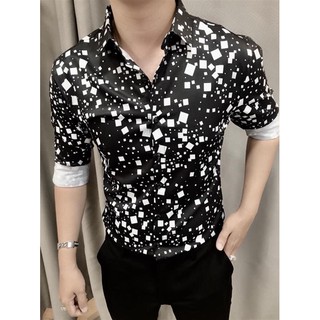 Áo sơ mi nam nữ hàng nhập vải kate lụa- 2471 [Giá 1 áo]