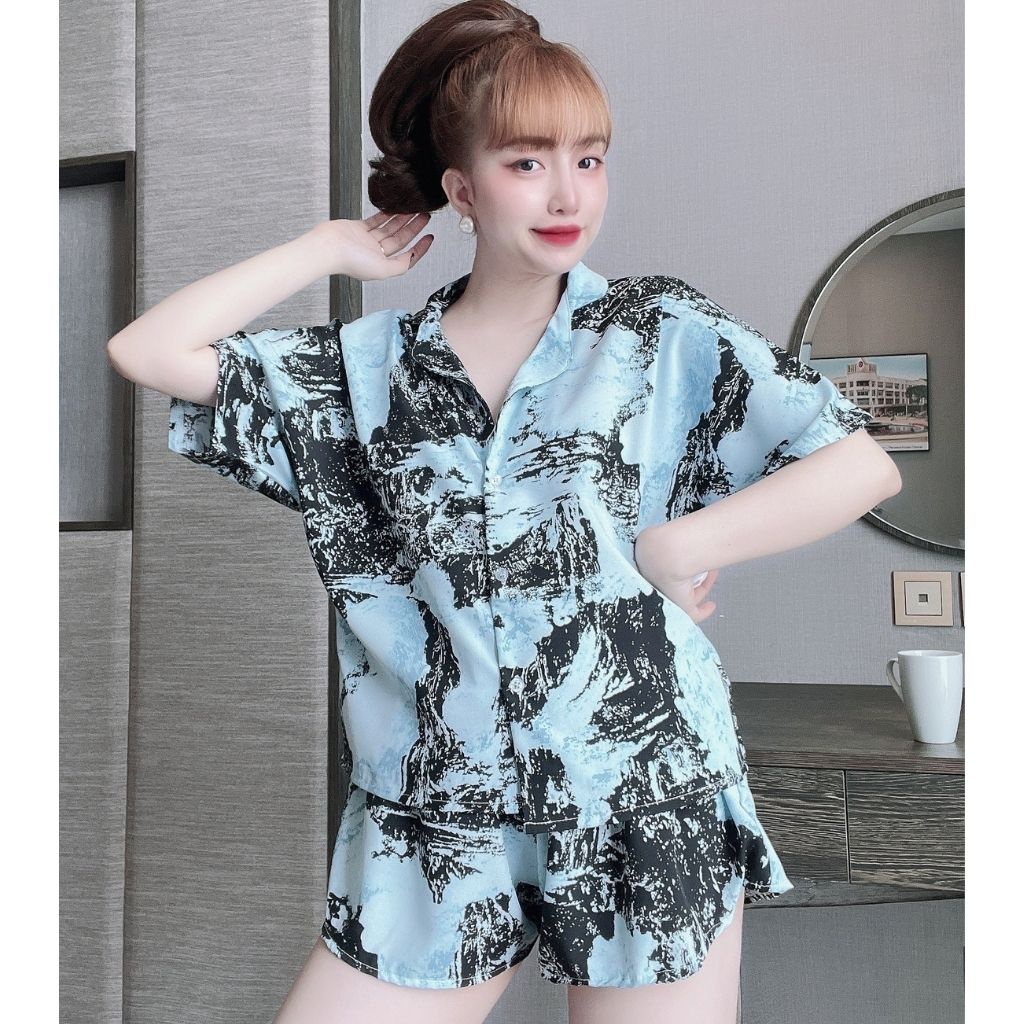Đồ Ngủ Pijama MIKY Đồ Ngủ nữ lụa cao cấp mềm mại xinh xắn < 65kg