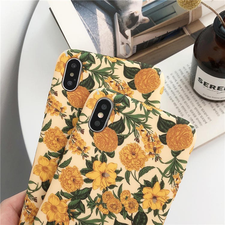 Ốp lưng iphone - Ốp iphone Hoa vàng Vintage 5/5s/6/6plus/6s/6splus/7/7plus/8/8plus/x/xr/xs/11/12/pro/max/plus/promax | BigBuy360 - bigbuy360.vn