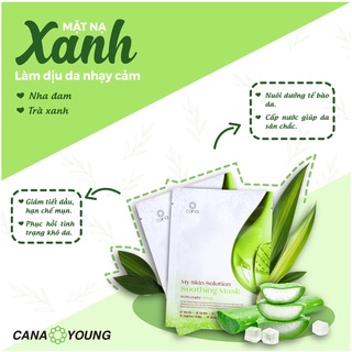 Mặt Nạ Nha Đam Làm Dịu Da Hàn Quốc Cana My Skin Solution Soothing
