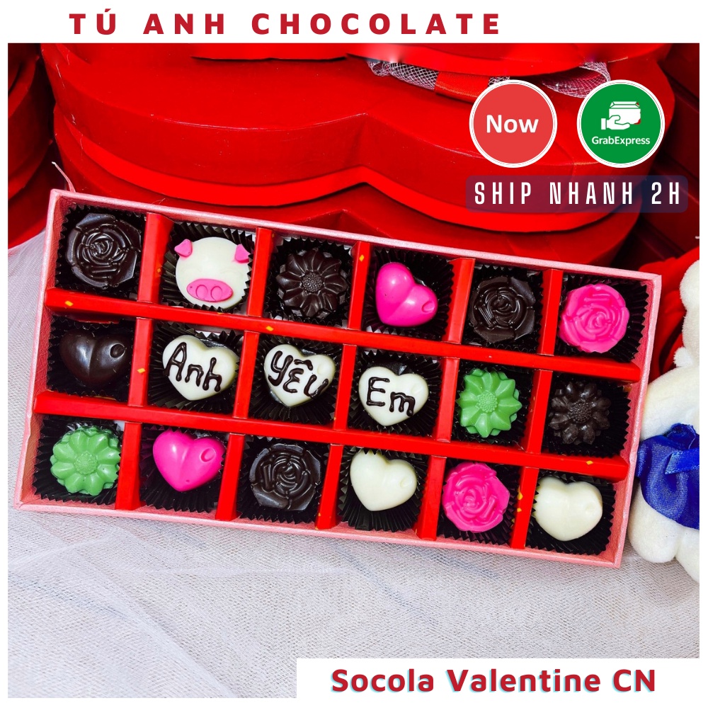 Socola Valentine Hộp Chữ Nhật - Chocolate Nhập Khẩu SwettBox CN