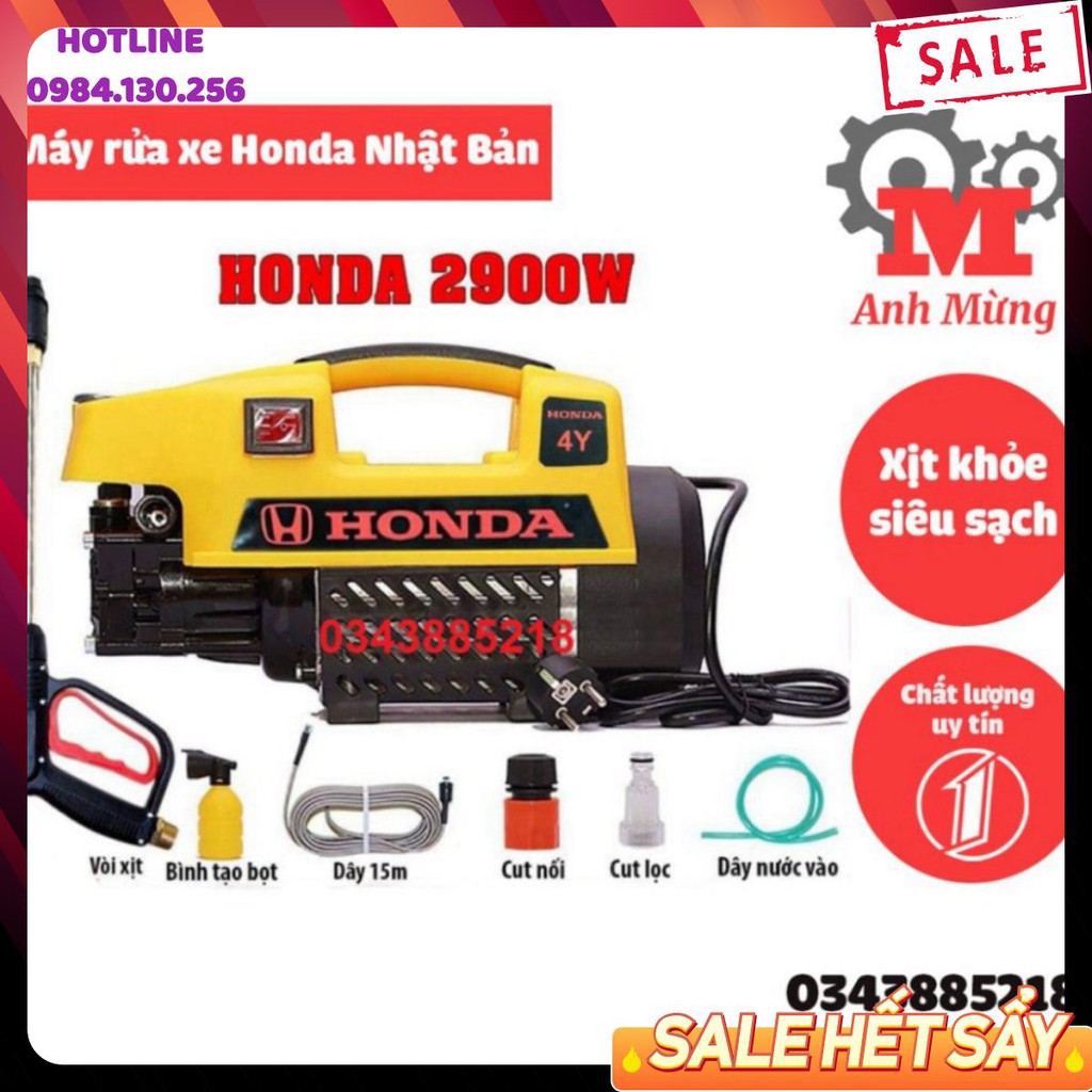 | sẵn hàng| Máy rửa xe HONDA h2900 Nhật Bản bảo hành 12 tháng