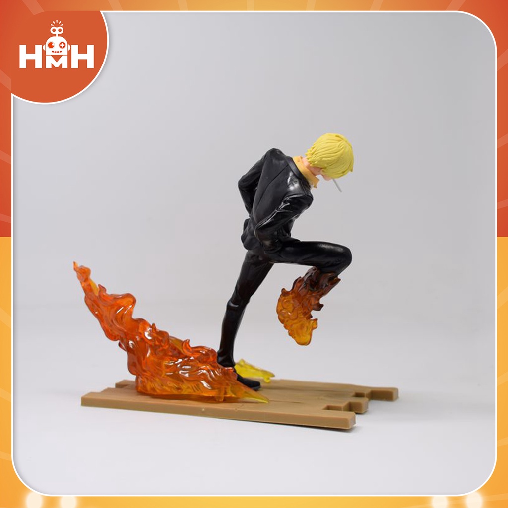 Mô hình One Piece Zoro vs Sanji ghép đế, Mô hình decor nhân vật Zoro và Sanji trang trí để bàn, Đồ chơi Vua Hải Tặc