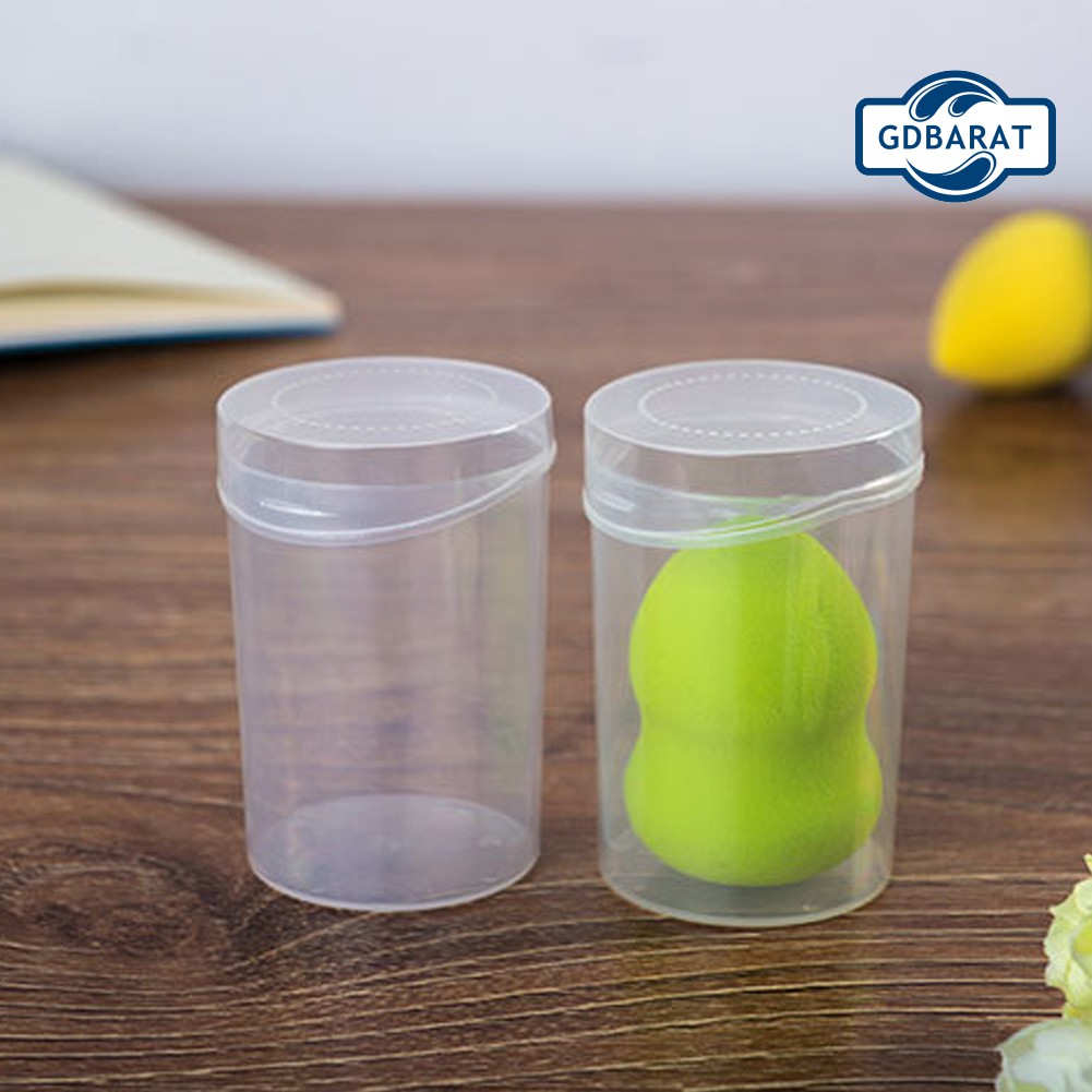 Hộp đựng mút trang điểm hình quả bầu bằng nhựa tiện dụng
