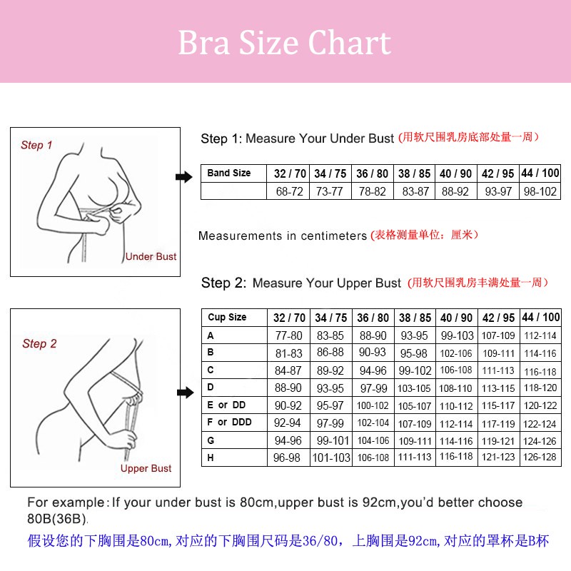 Áo ngực bằng cotton phối ren có gọng sắt cup C~D size 34-42