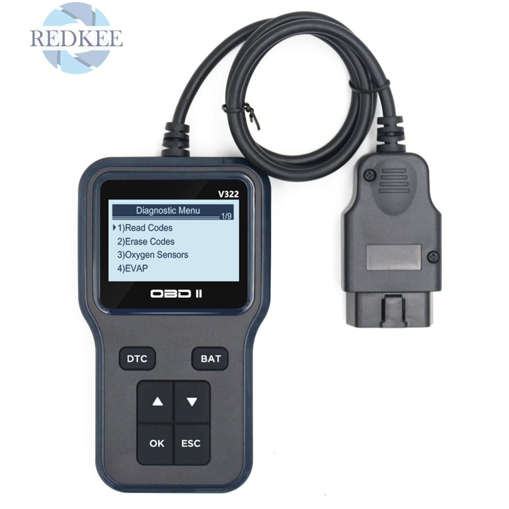 Thiết Bị Quét Chuẩn Đoán Lỗi Động Cơ Xe Hơi Redkee V322 Obd Ii Obd2