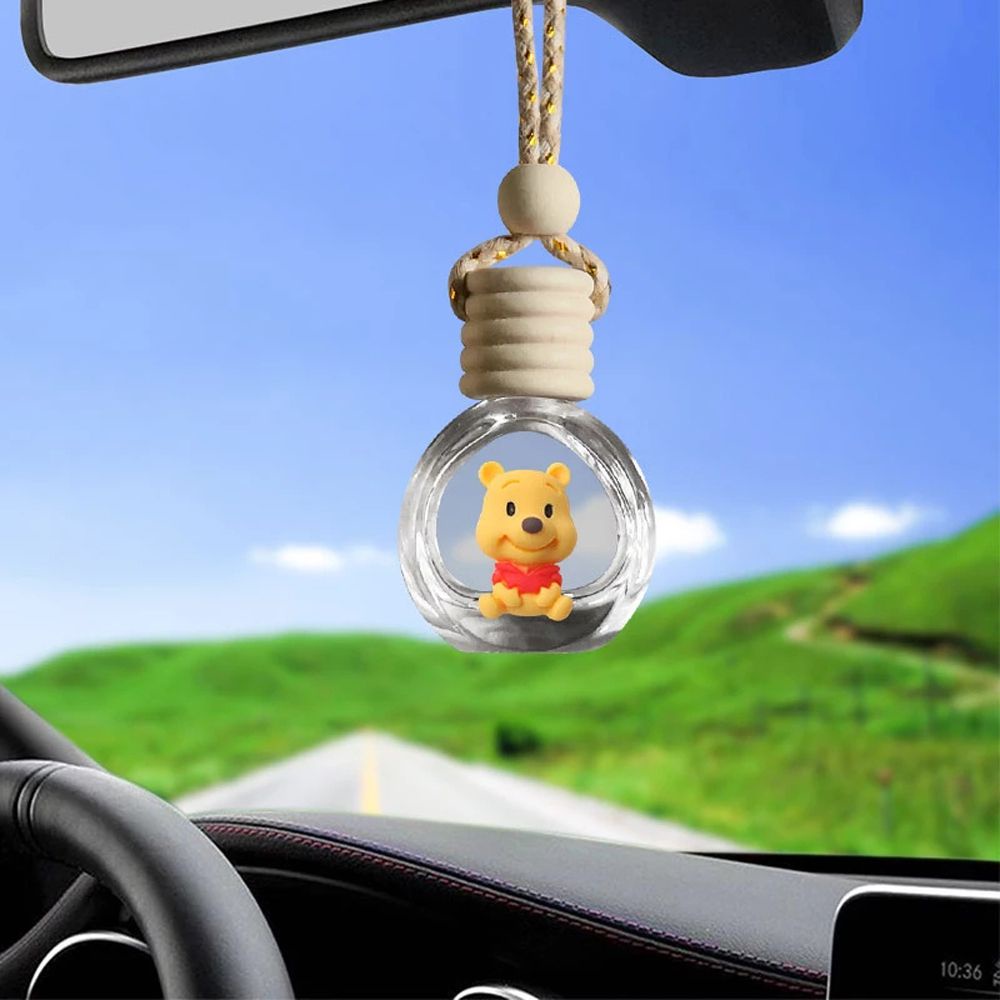 Lọ nước hoa rỗng treo gương chiếu hậu xe hơi hình hoạt hình Winnie the Pooh VANES1