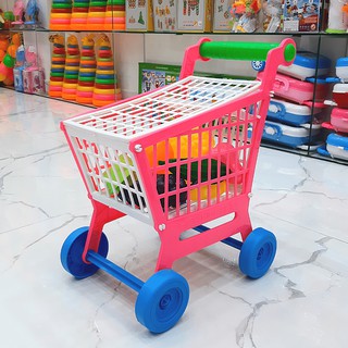 Xe đẩy siêu thị cho bé (kèm 11 món trái cây dinh dưỡng) HT7660