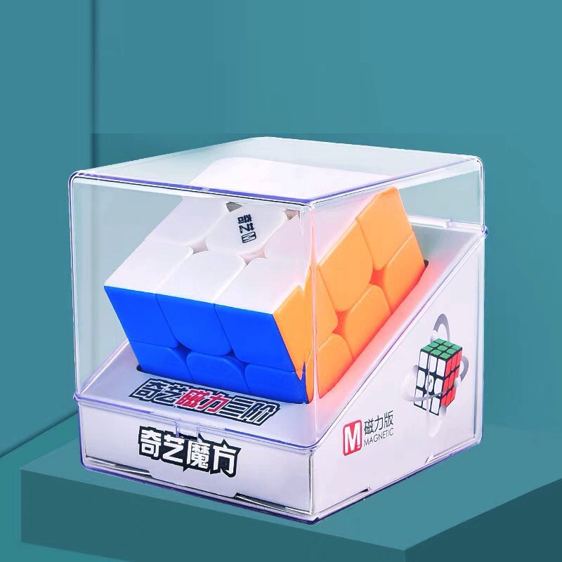 Rubik 3x3 Nam Châm - Rubik 3x3x3 MS3 Stickerless Nam Châm Hãng Mod Cao Cấp Xoay Trơn, Cực Mượt, Bẻ Góc Tốt