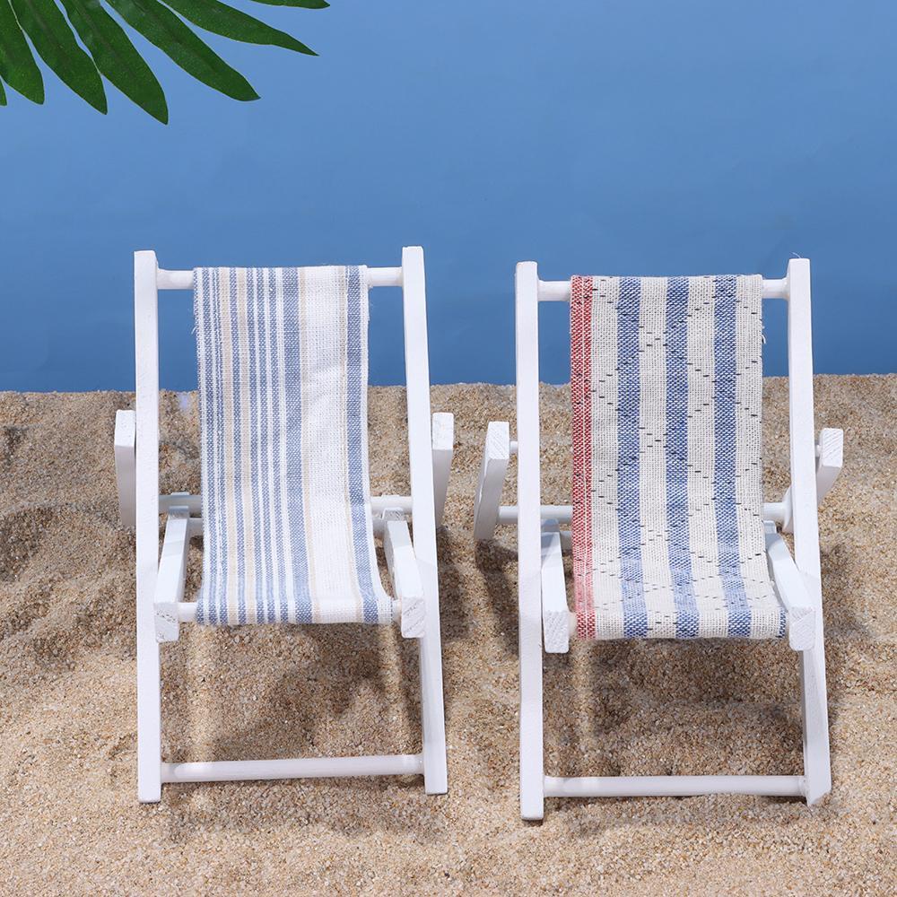 Mô Hình Ghế Bãi Biển Trang Trí Nhà Búp Bê Tỉ Lệ 1: 12