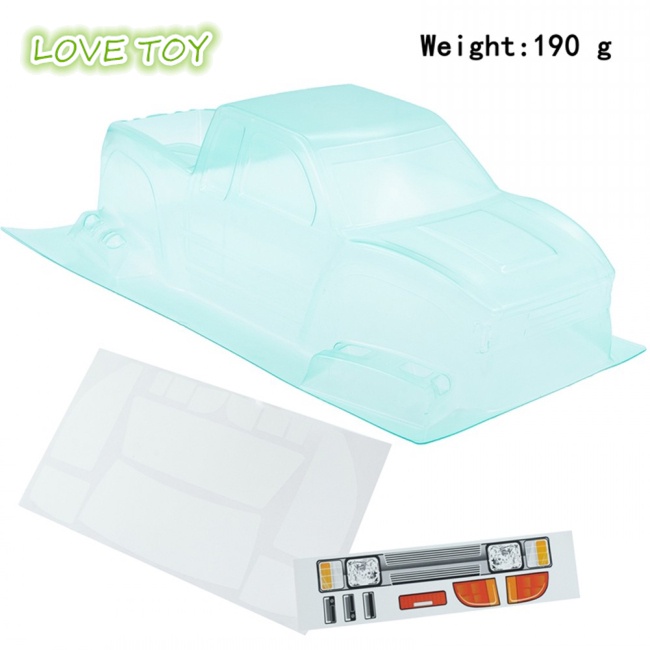 Vỏ Xe Tải Địa Hình Nkodok Màu Trong Suốt 313mm Tương Thích Với 1/10 TRX4 Pickup SCX10 RGT