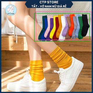 Tất Nữ Cao Cổ Nhún ❤️FREESHIP ❤️ Vớ Cổ Cao Nhún Phong Cách Vintage hàn Quốc - Đủ Tag - Phối Giày Đẹp