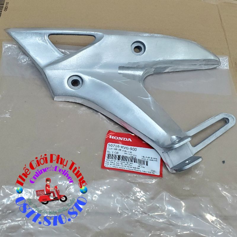 Gác chân sau AB 110 2007-2010 Zin Honda Việt Nam - 50716-KVG-900 / 50715-KVG-900