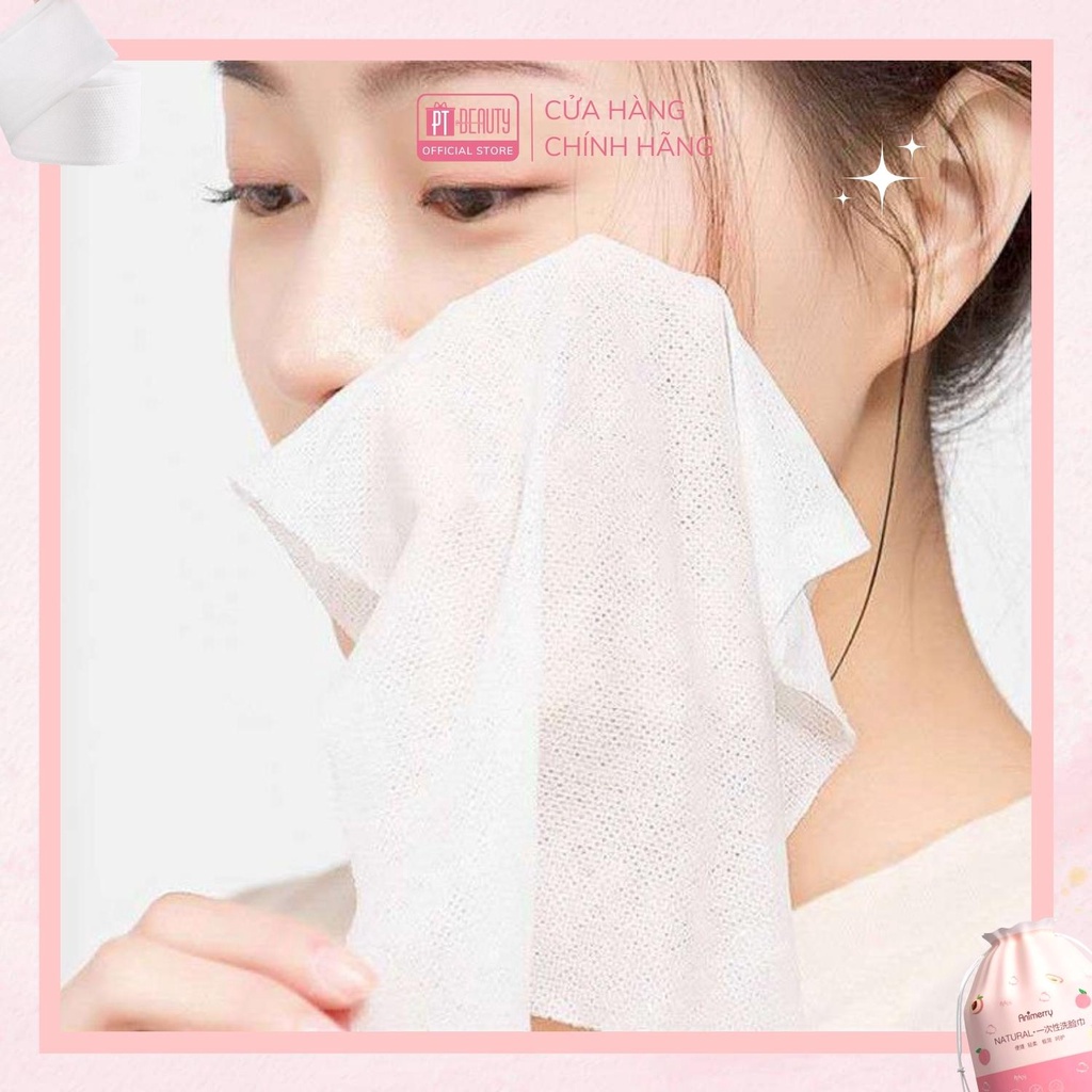 Khăn Mặt Khô Animerry 100% cotton dùng 1 lần