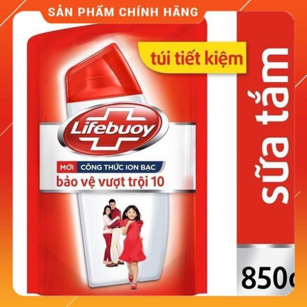 Sữa Tắm LIFEBUOY Bảo Vệ Vượt Trội Dạng Túi (850G) - SIÊU TIẾT KIỆM